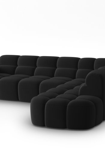 MICADONI  Hjrnesofa i flyel, Lisa, 5 seter, 293x234x77