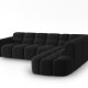 MICADONI  Hjrnesofa i flyel, Lisa, 5 seter, 293x234x77