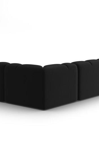 MICADONI  Hjrnesofa i flyel, Lisa, 5 seter, 293x234x77