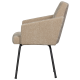 WOOOD MOUNT SPISESTOL MED ARMLEN 3D CHENILLE SAND