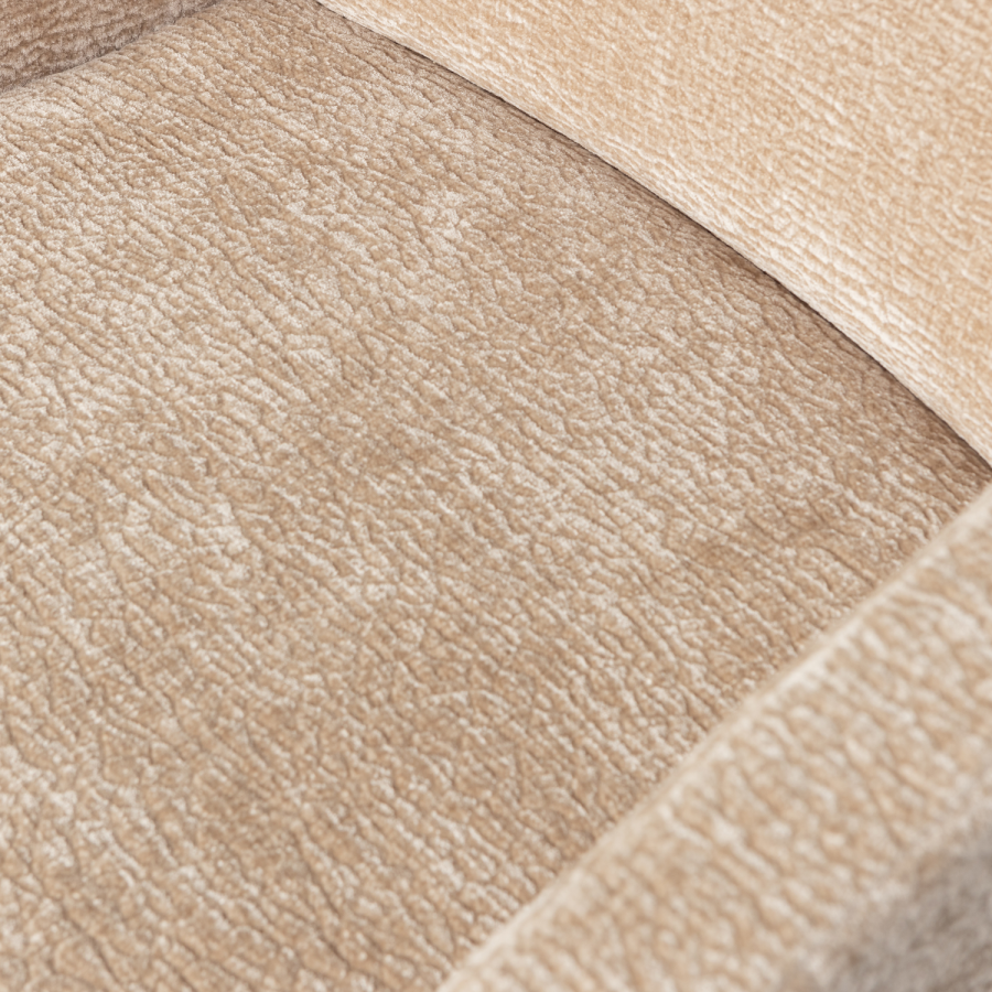 WOOOD MOUNT SPISESTOL MED ARMLEN 3D CHENILLE SAND