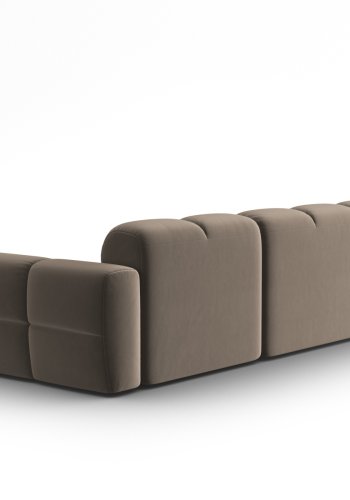 MICADONI  Hjrnesofa i flyel, Lisa, 4 seter, 310x170x77