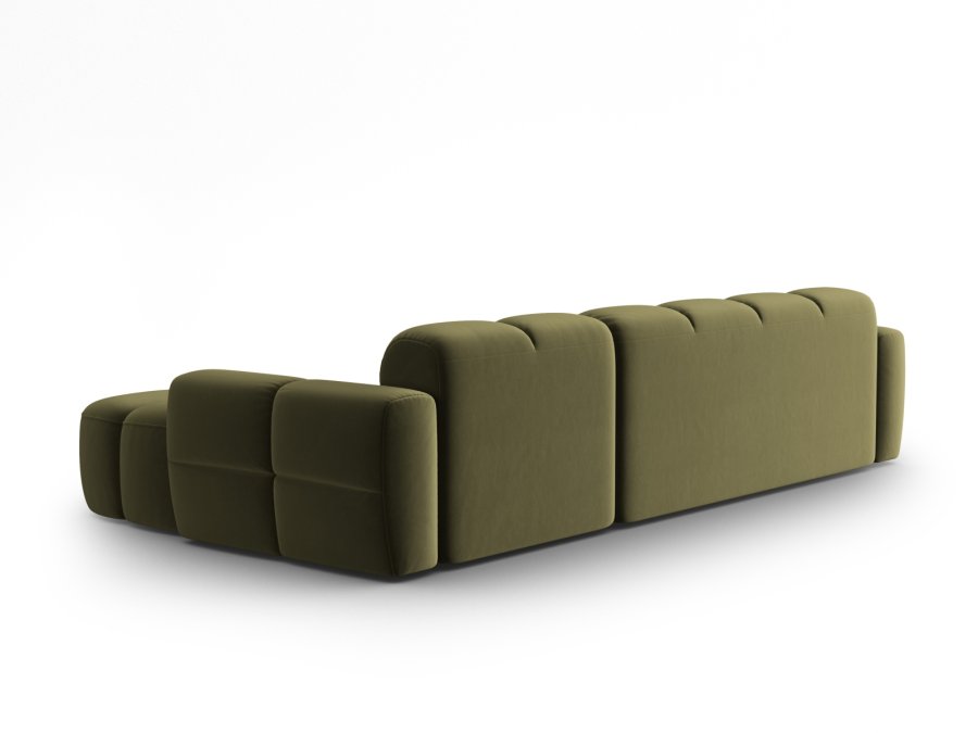 MICADONI  Hjrnesofa i flyel, Lisa, 4 seter, 310x170x77