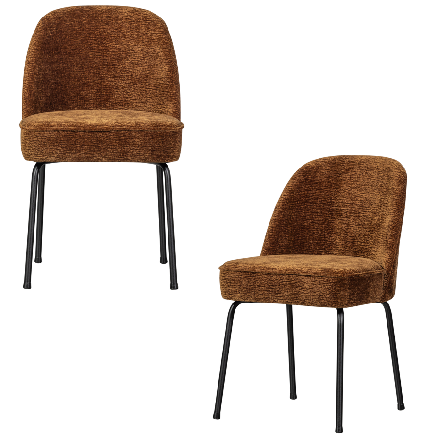 WOOOD VOGUE SPISESTOL 3D CHENILLE MEDIUM BRUN