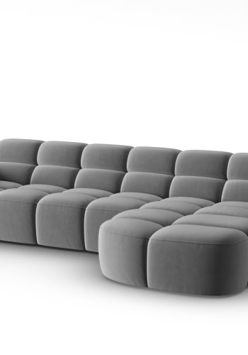 MICADONI  Hjrnesofa i flyel, Lisa, 4 seter, 310x170x77