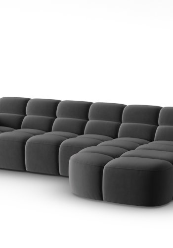 MICADONI  Hjrnesofa i flyel, Lisa, 4 seter, 310x170x77