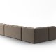 MICADONI  Venstre hjrnesofa i flyel, Lisa, 7 seter, 387x234x77