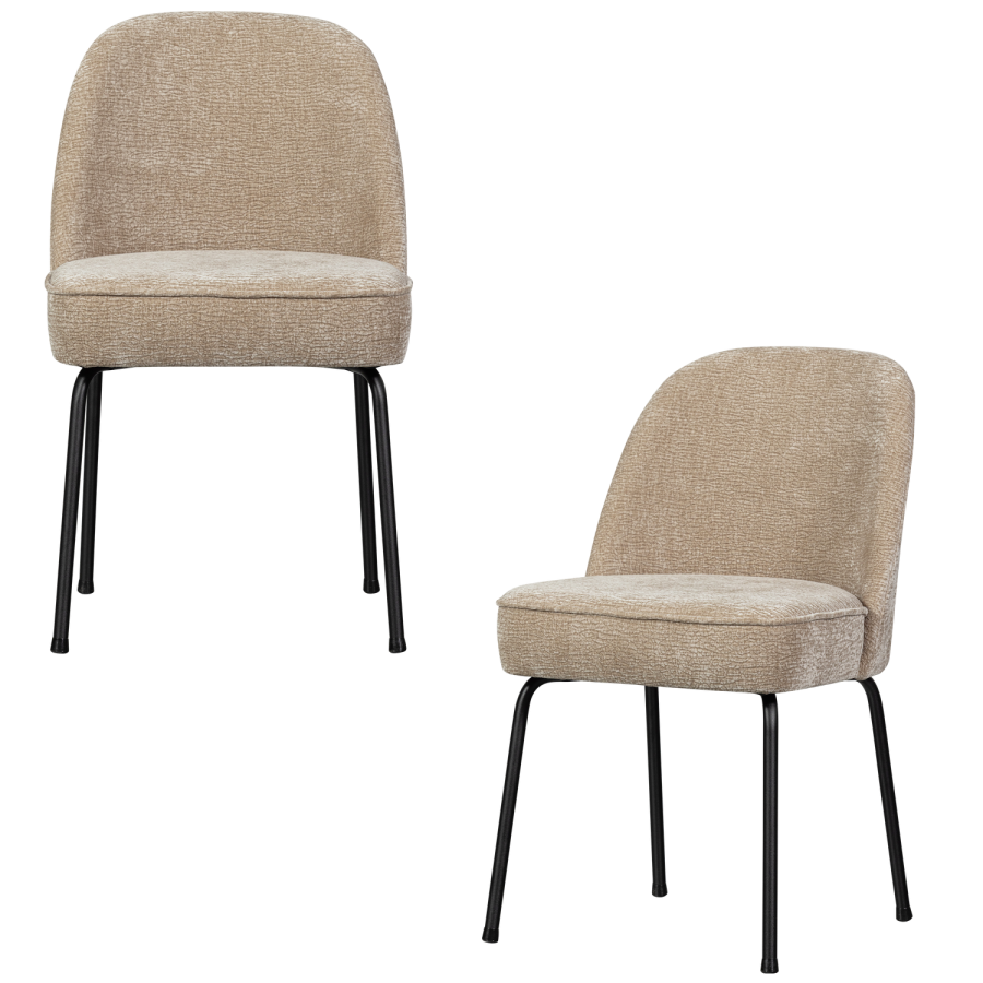 WOOOD VOGUE SPISESTOL 3D CHENILLE SAND