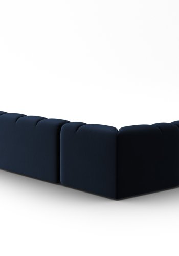 MICADONI  Venstre hjrnesofa i flyel, Lisa, 7 seter, 387x234x77