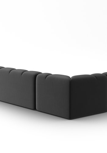 MICADONI  Venstre hjrnesofa i flyel, Lisa, 7 seter, 387x234x77