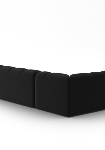 MICADONI  Venstre hjrnesofa i flyel, Lisa, 7 seter, 387x234x77