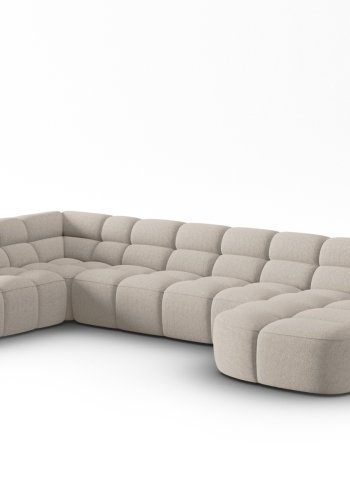 MICADONI  Panoramahjrnesofa til venstre, Lisa, 7 seter, 387x234x77