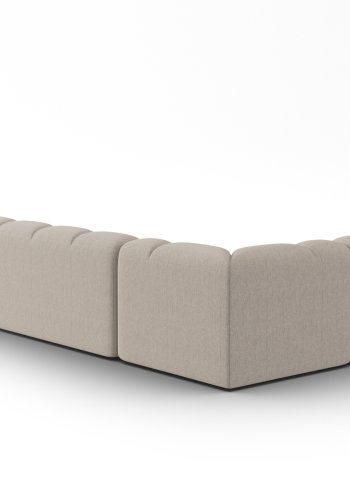 MICADONI  Panoramahjrnesofa til venstre, Lisa, 7 seter, 387x234x77