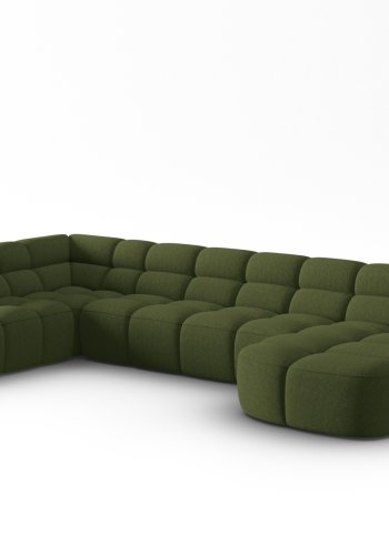 MICADONI  Panoramahjrnesofa til venstre, Lisa, 7 seter, 387x234x77