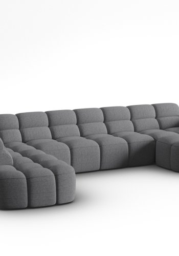 MICADONI  Panoramahjrnesofa til venstre, Lisa, 7 seter, 387x234x77