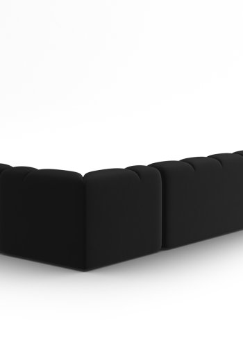 MICADONI  Panoramahjrnesofa til hyre i flyel, Lisa, 7 seter, 387x234x77