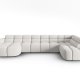 MICADONI  Panoramahjrnesofa til hyre, Lisa, 7 seter, 387x234x77