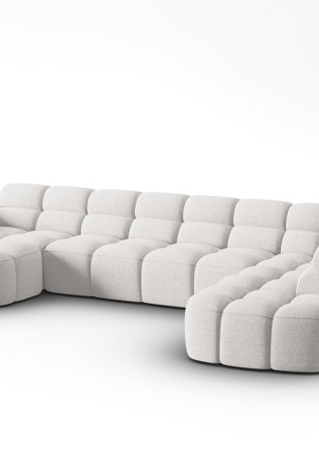 MICADONI  Panoramahjrnesofa til hyre, Lisa, 7 seter, 387x234x77