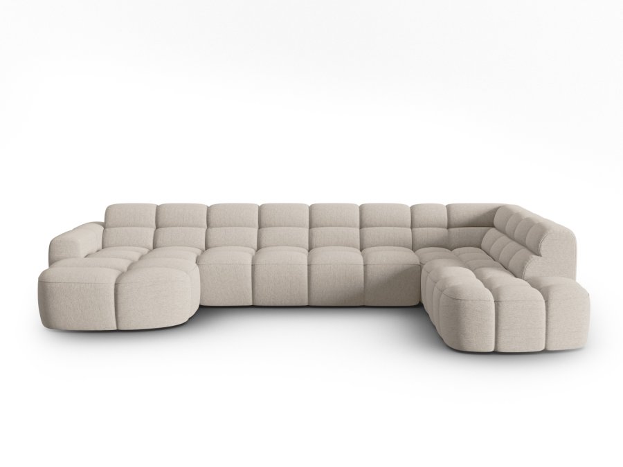 MICADONI  Panoramahjrnesofa til hyre, Lisa, 7 seter, 387x234x77