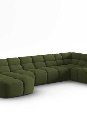 MICADONI  Panoramahjrnesofa til hyre, Lisa, 7 seter, 387x234x77