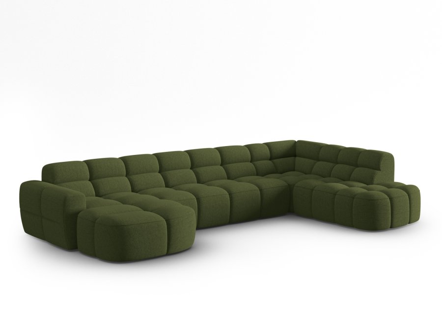 MICADONI  Panoramahjrnesofa til hyre, Lisa, 7 seter, 387x234x77