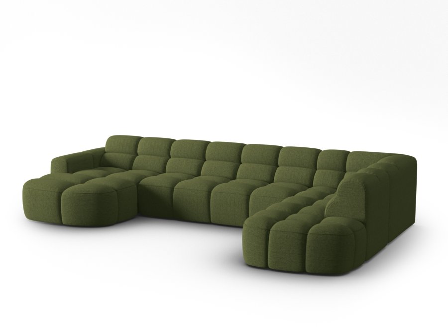MICADONI  Panoramahjrnesofa til hyre, Lisa, 7 seter, 387x234x77