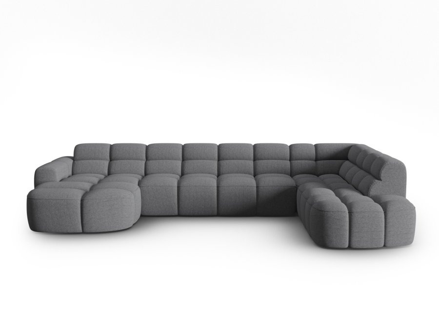 MICADONI  Panoramahjrnesofa til hyre, Lisa, 7 seter, 387x234x77