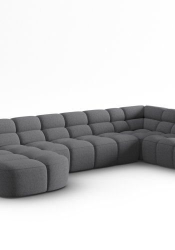 MICADONI  Panoramahjrnesofa til hyre, Lisa, 7 seter, 387x234x77