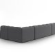 MICADONI  Panoramahjrnesofa til hyre, Lisa, 7 seter, 387x234x77