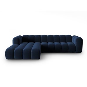 MICADONI Lupin Modular 4 pers. hjrnesofa, venstre - kongebl fljl stof