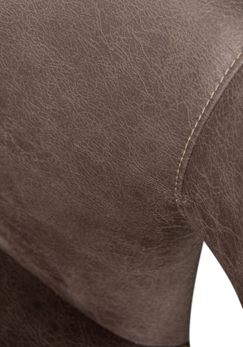 WOOOD PERMIT SPISESTOL I SKINNUTSEENDE SVART/GR