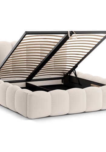 MICADONI  Seng med oppbevaring og hodegavl, Lupin, 226x166x95