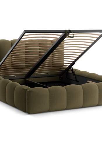 MICADONI  Seng med oppbevaring og hodegavl, Lupin, 226x166x95