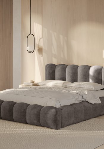 MICADONI  Seng med oppbevaring og hodegavl, Lupin, 226x166x95