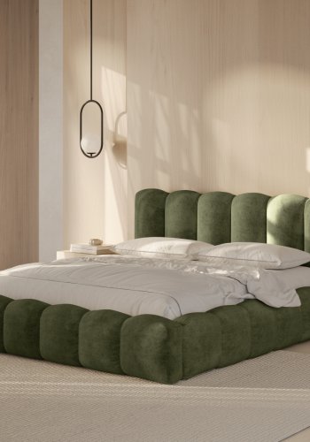 MICADONI  Seng med oppbevaring og hodegavl, Lupin, 226x166x95