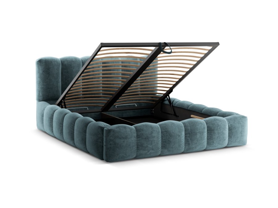 MICADONI  Seng med oppbevaring og hodegavl, Lupin, 226x166x95