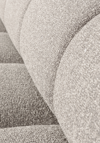 WOOOD MOJO MATBÄNK 164 CM MED RYGGSTÖD BOUCLE BEIGE MELANGE