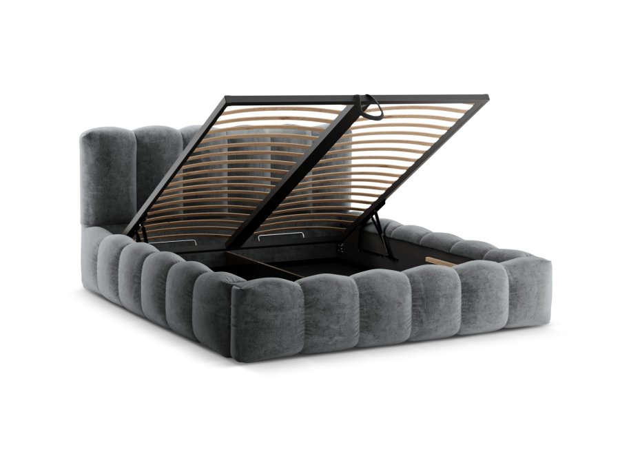 MICADONI  Seng med oppbevaring og hodegavl, Lupin, 226x166x95