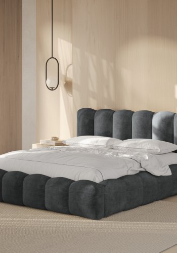 MICADONI  Seng med oppbevaring og hodegavl, Lupin, 226x166x95