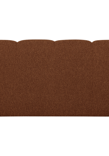 WOOOD MOJO MATBÄNK 164 CM MED RYGGSTÖD BOUCLE RUSTIKT BRUN MEL