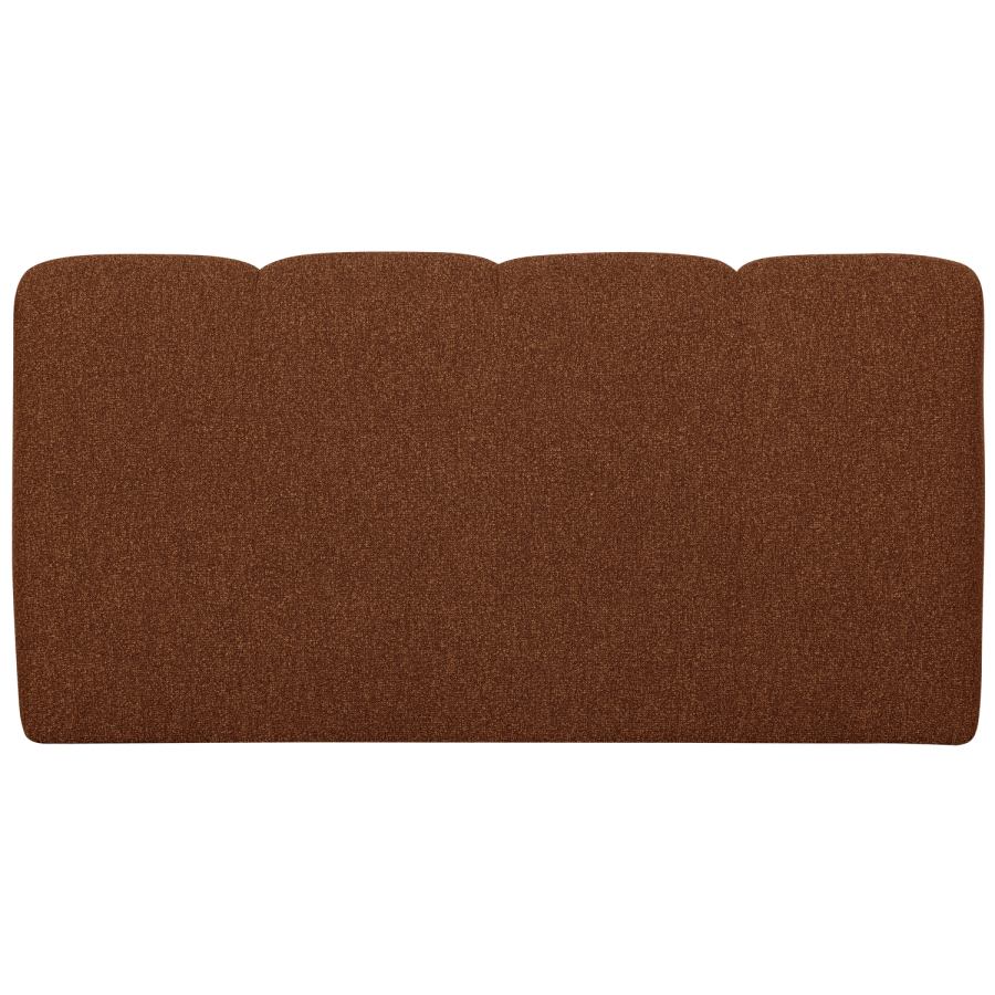 WOOOD MOJO MATBÄNK 164 CM MED RYGGSTÖD BOUCLE RUSTIKT BRUN MEL