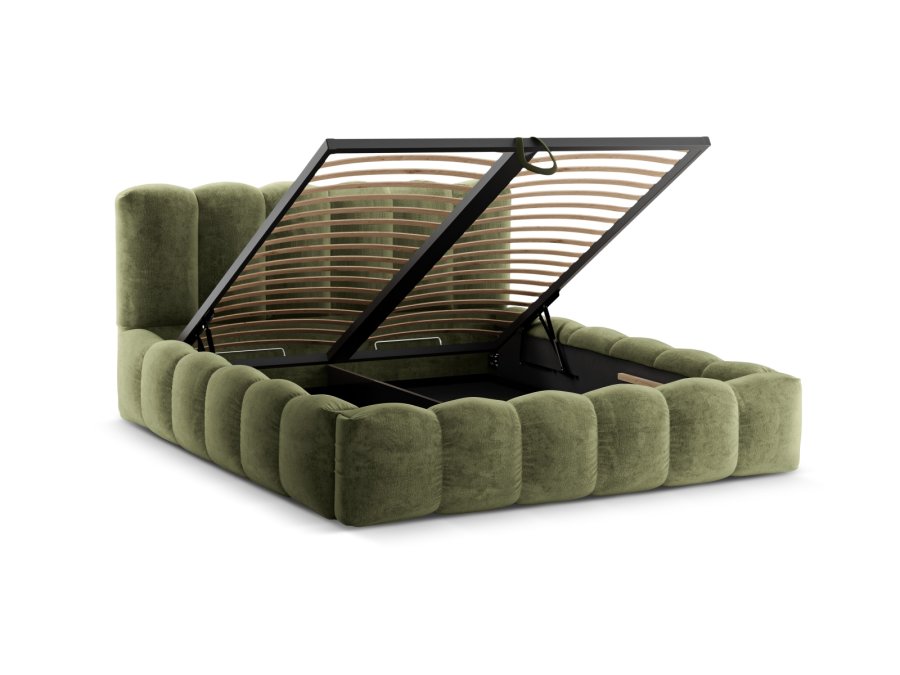 MICADONI seng med oppbevaring og hodegavl, Lupin, 226x186x95