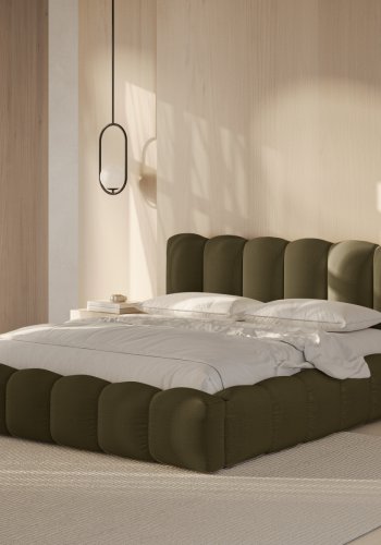 MICADONI  Seng med oppbevaring og hodegavl, Lupin, 226x206x95