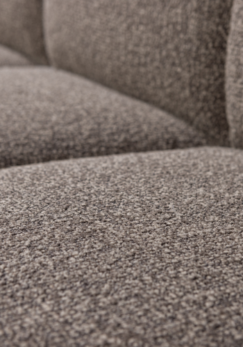 WOOOD MOJO MATBÄNK 164 CM MED RYGGSTÖD BOUCLE BRUN MELANGE