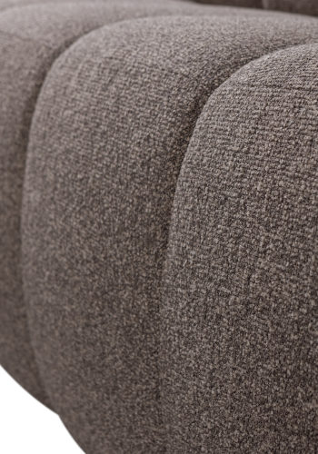 WOOOD MOJO MATBÄNK 164 CM MED RYGGSTÖD BOUCLE BRUN MELANGE