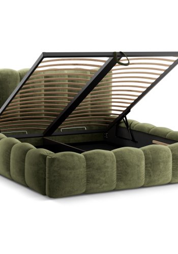 MICADONI  Seng med oppbevaring og hodegavl, Lupin, 226x226x95