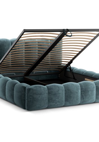 MICADONI  Seng med oppbevaring og hodegavl, Lupin, 226x226x95