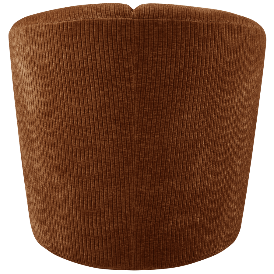 WOOOD MOJO DREJESTOL MED VVET RIBBESTOF RUSTBRUNT