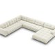 MICADONI  Venstre hjrnesofa i flyel, Mamaia, 7 seter, 327x256x75