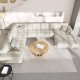 MICADONI  Venstre hjrnesofa i flyel, Mamaia, 7 seter, 327x256x75